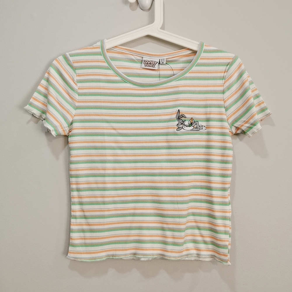 Warner bros. Looney tunes striped Tee